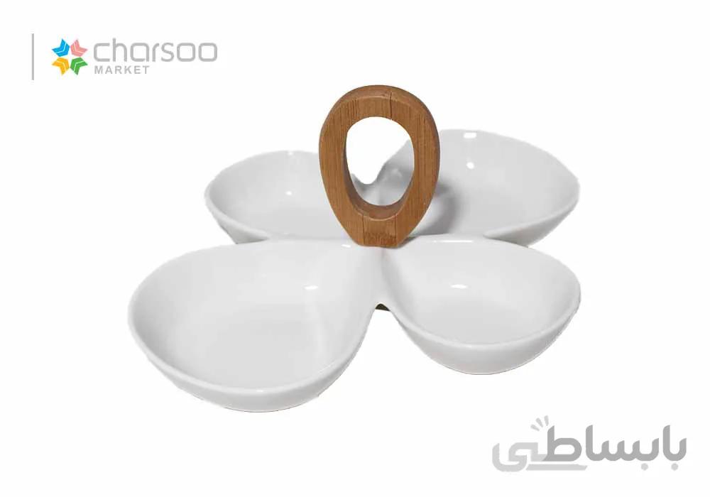 اردو خوری چهار خانه طرح گل چوب چینی