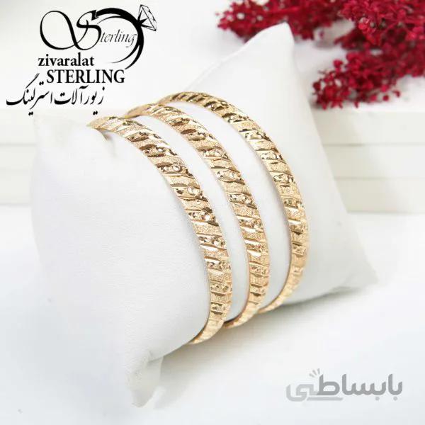 النگو طرح طلا مدل مات و آینه