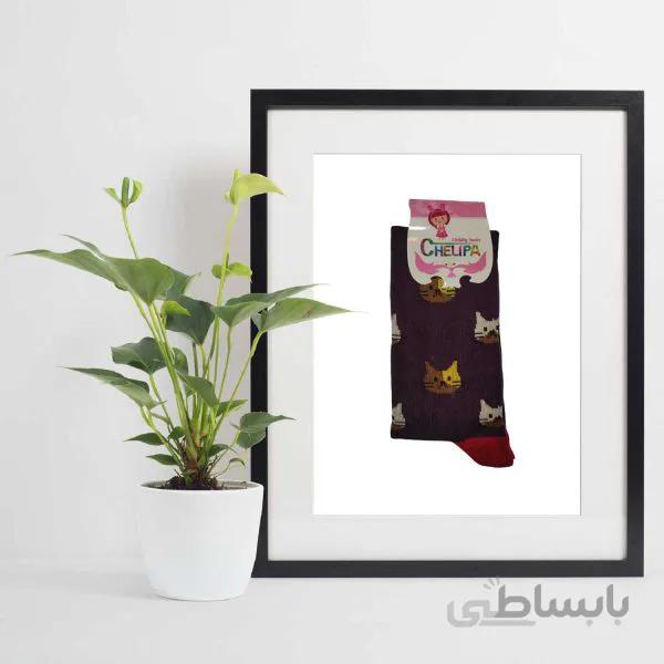 جوراب دخترانه Chelipa طرح گربه
