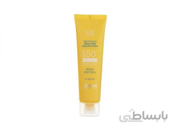 کرم ضد آفتاب سینره +SPF 50 بدون رنگ
