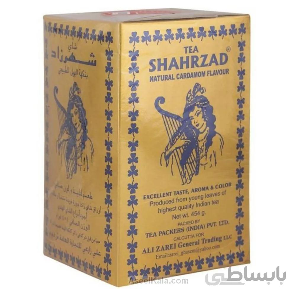 چای شهرزاد Sharzad پاکتی با طعم هل طبیعی وزن 454 گرمی