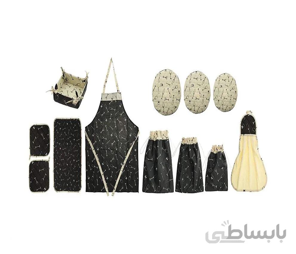 سرویس آشپزخانه 22 تکه رزین تاژ چاپی طرح گلس