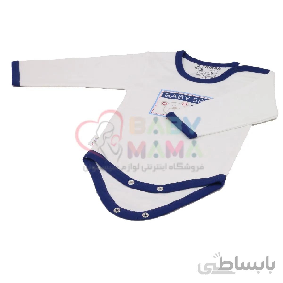 سرویس باز نوزادی پنبه نخی نیکان مدل baby sport