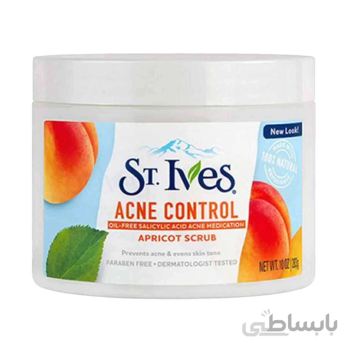 اسکراب لایه بردار پوست اس تی.ایوز مدل Acne Control حجم 283 میلی لیتر