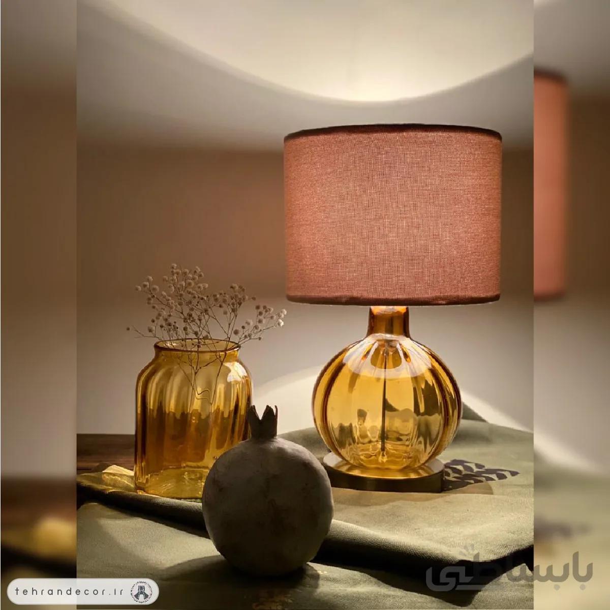 آباژور رومیزی شیشه‌ای کلانژ 2