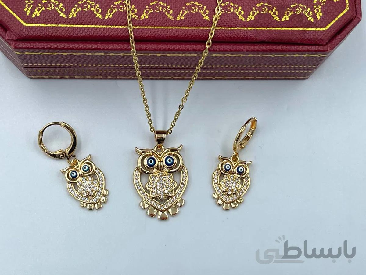 نیم ست طرح جغد چشم نظر