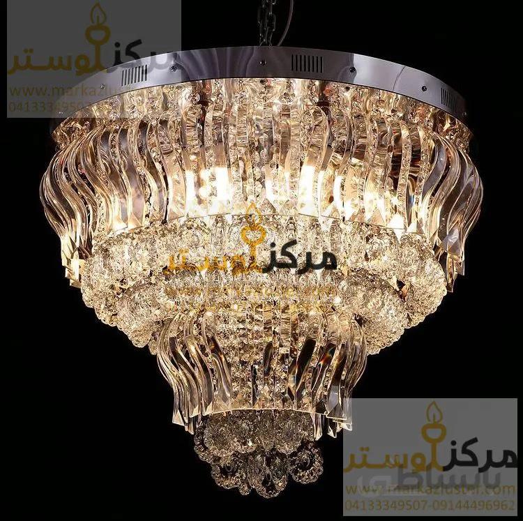 لوستر سقفی دایره سایز 95 مدل آداک