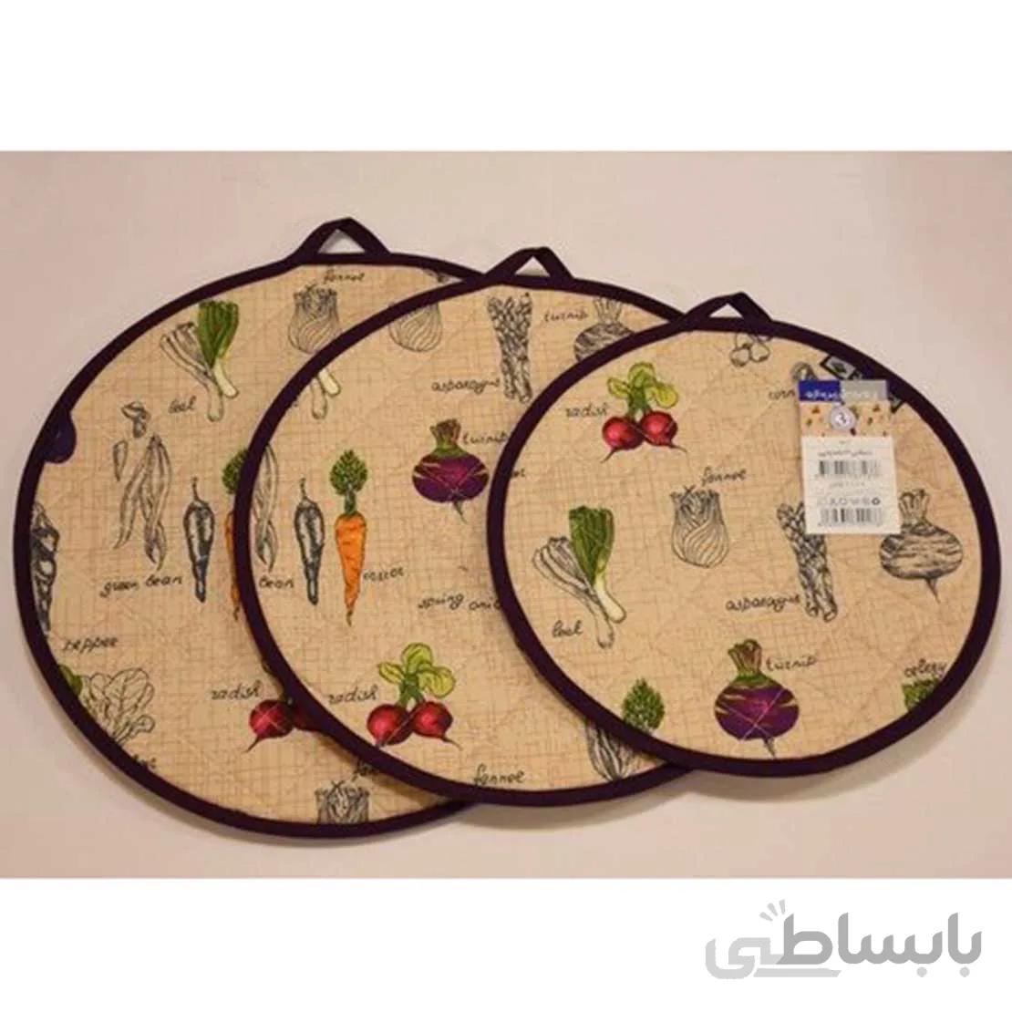 دمکن 3 تکه بدون کش رزین تاژ طرح تربچه چاپی