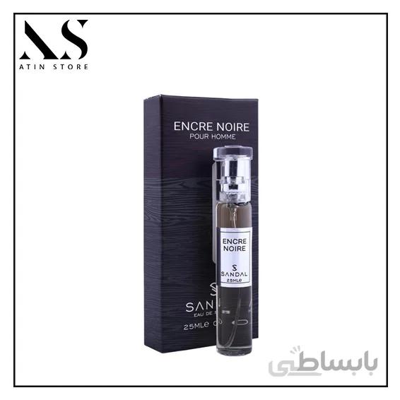 عطر جیبی مردانه صندل مدل Encre Noire حجم 25 میل
