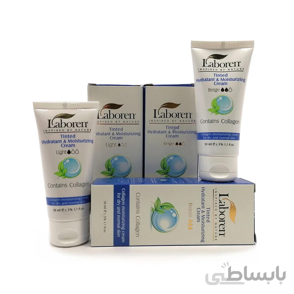 کرم آبرسان رنگی لابورن Laboren مخصوص پوست خشک و معمولی