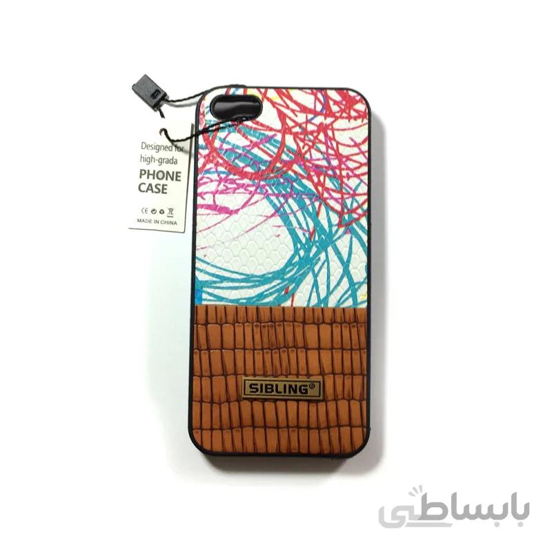 کاور Sibling طرح چرم طرح دار مناسب برای گوشی Iphone 5s / se