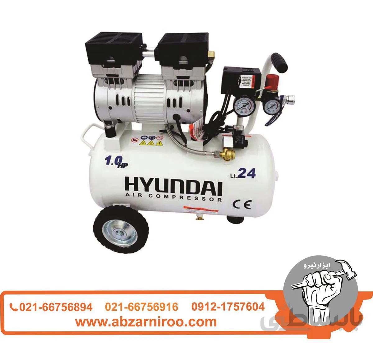 کمپرسور باد هیوندای مدل AC-1024 ا HYUNDAI AC-1024 Compressor silent
