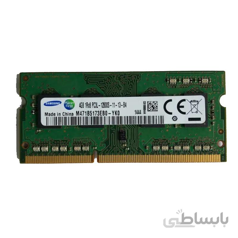 رم لپ تاپ DDR3L تک کاناله 1600 مگاهرتز سامسونگ مدل PC3L-12800 ظرفیت 4 گیگابایت