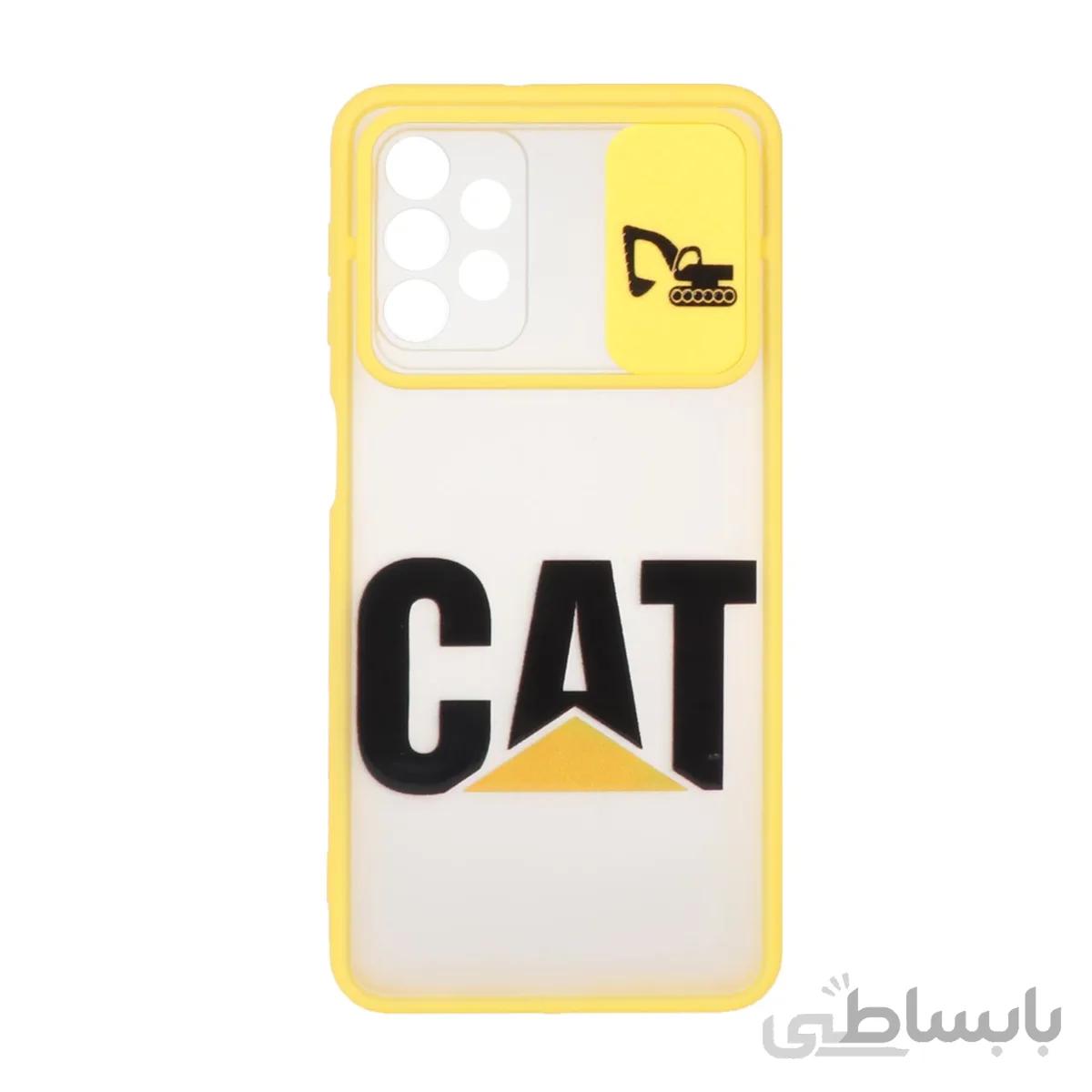 قاب کشویی پشت مات طرح دار Samsung A32 5G-زرد کد 907