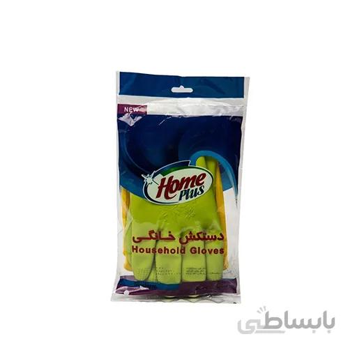 دستکش خانگی سایز متوسط هوم پلاس کارتن 12 عددی