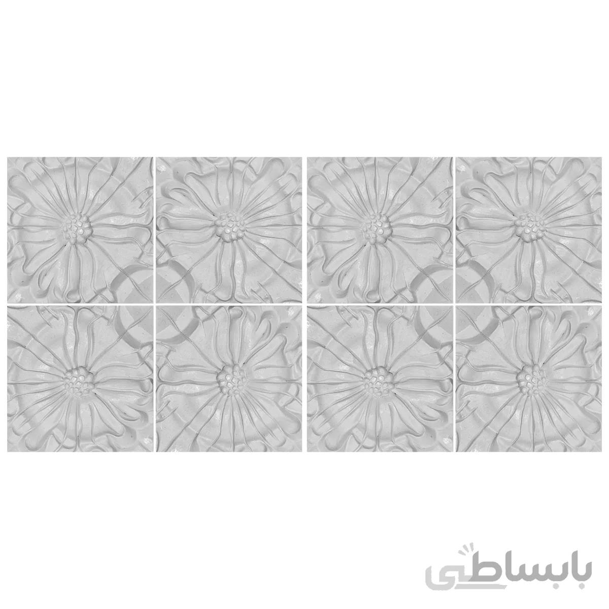 دیوارپوش تندیس و پیکره شهریار مدل امای کد W1010 17 بسته 8 عددی