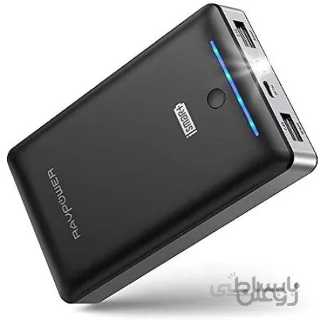 شارژر قابل حمل RAVPower 16750mAh باتری شارژر باتری، بسته باتری تست شده با دو پورت USB 2.0 و iSmart 2.0، حداکثر قدرت خروجی 4.5A برای سوئیچ نینتندو، دستگاه های iPhone و Android