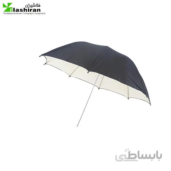 چتر ۲ لایه بازتاب کننده سفید / مشکی