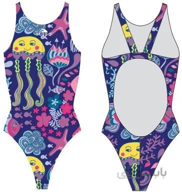 مایوی شنای زنانه توربو Girl Sea life ا Turbo girl Swimsuit Girl Sea life
