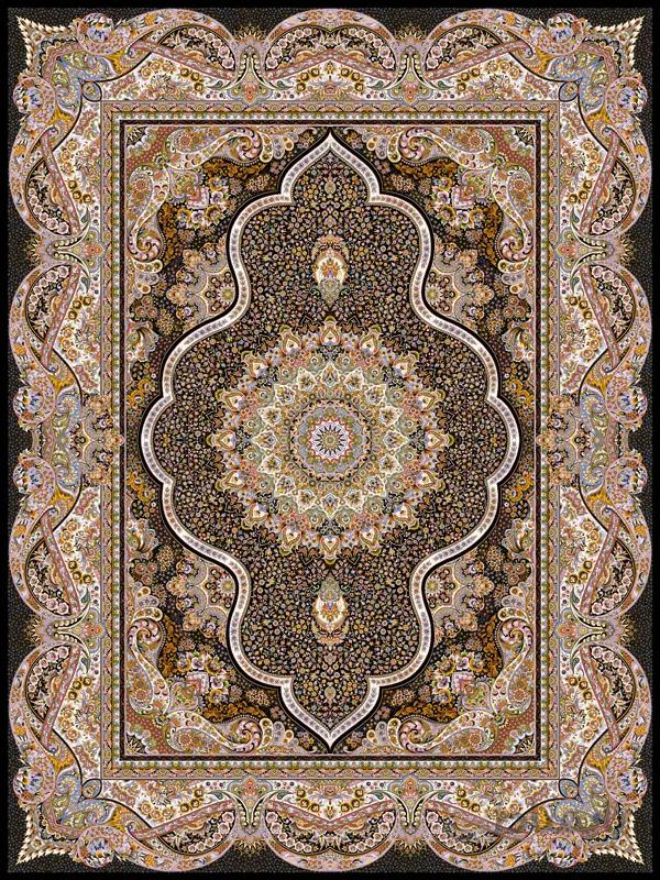 فرش 1200 شانه طرح گوشواره عرش