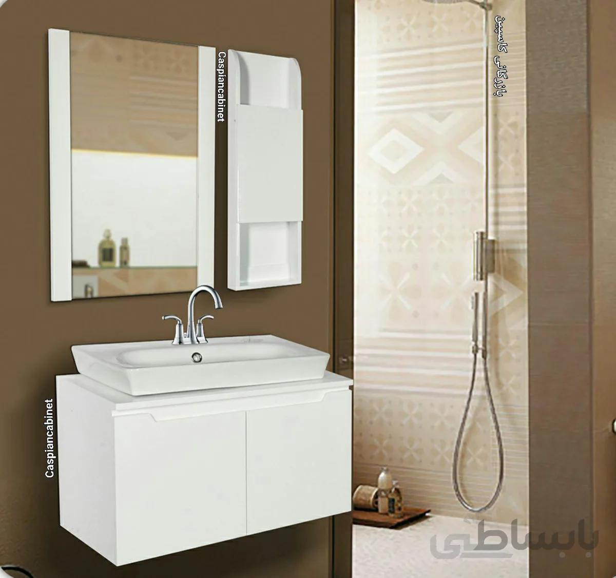 روشویی کابینت دار آیلین صفحه دار 70 سانت ا روشویی کابینت دار آیلین صفحه دار 70 سانت