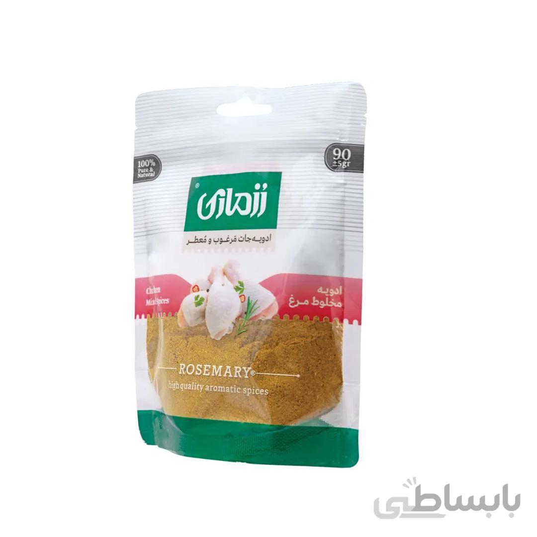 ادویه مخلوط مرغ رزماری زیپ کیپ ۹۰ گرمی _ کارتن ۱۲ عددی