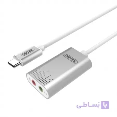 کارت صدا اکسترنال استریو اتصال Type-C یونیتک مدل Y-248