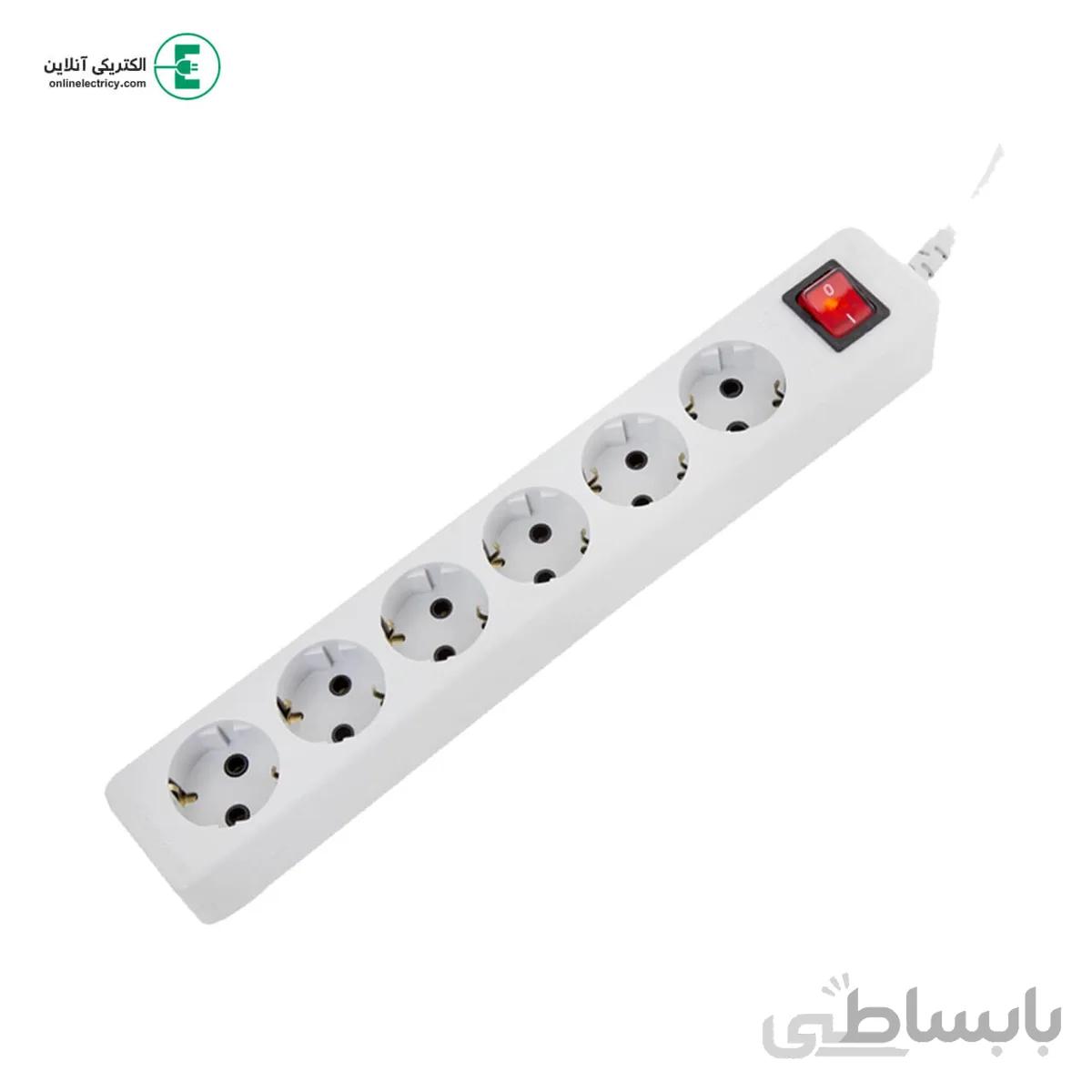 شش راهی با کابل 3 متری ارتدار پارت الکتریک