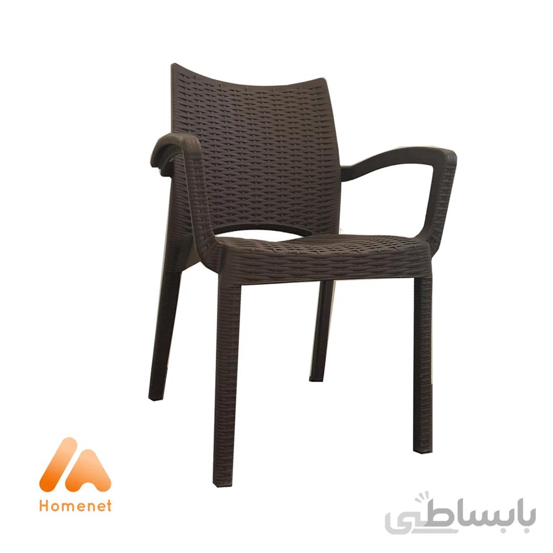 صندلی حصیری دسته دار نظری مدل بامبو کد 804
