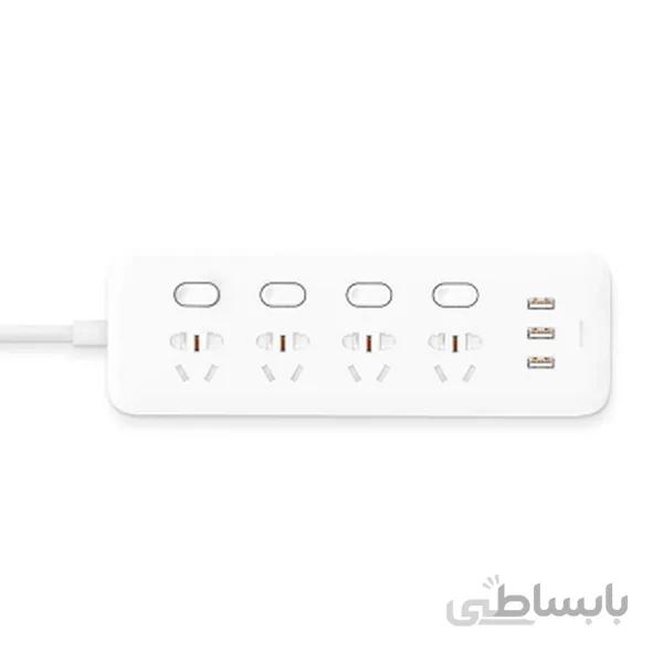 چند راهی و شارژر شیائومی 4 سوکت و 3 یو اس بی Xiaomi Mijia MJSWSKCXB-01QM Power Strip
