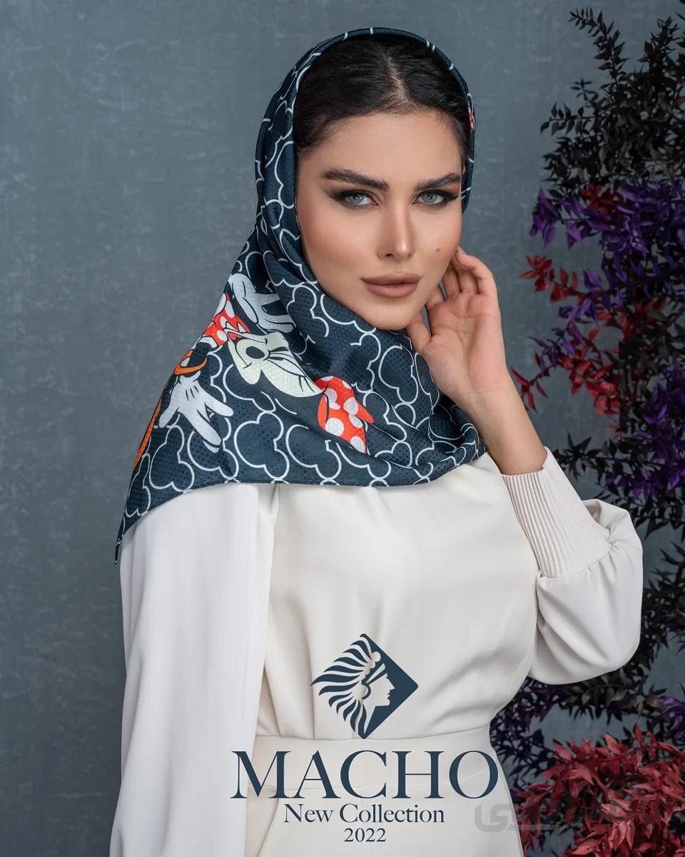 روسری مینی نخی ژاکارد ماچو 2940