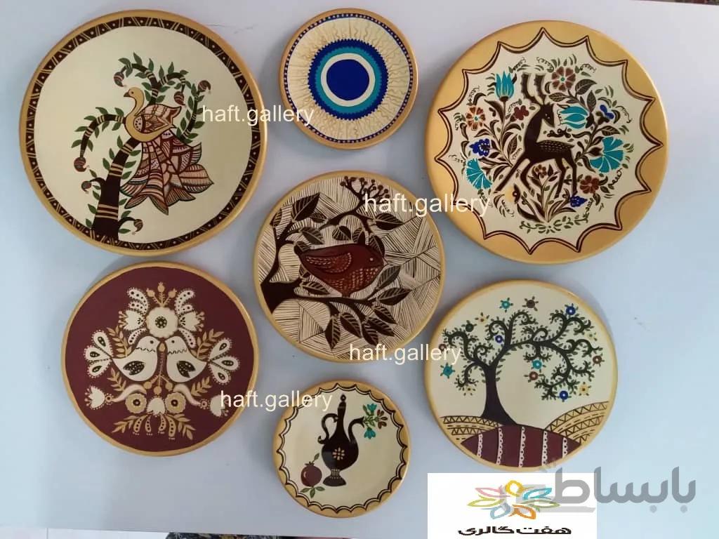 ست بشقاب دیوارکوب سفالی کد ۱۰۱۷۰۲