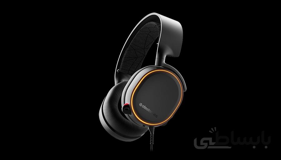 هدست گیمینگ Steelseries مدل Arctis 5 ا SteelSeries Arctis 5 (2019 Edition) RGB Illuminated Gaming Headset with DTS Headphone: X 7.1 Surround for PC, PlayStation 4, VR, Android and iOS, USB or 4-Pole 3.5mm - Black | 61504 (PS4)