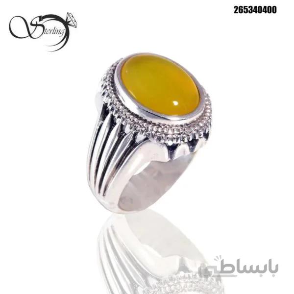 انگشتر نقره شرف الشمس مردانه کد:۱۵۶۶