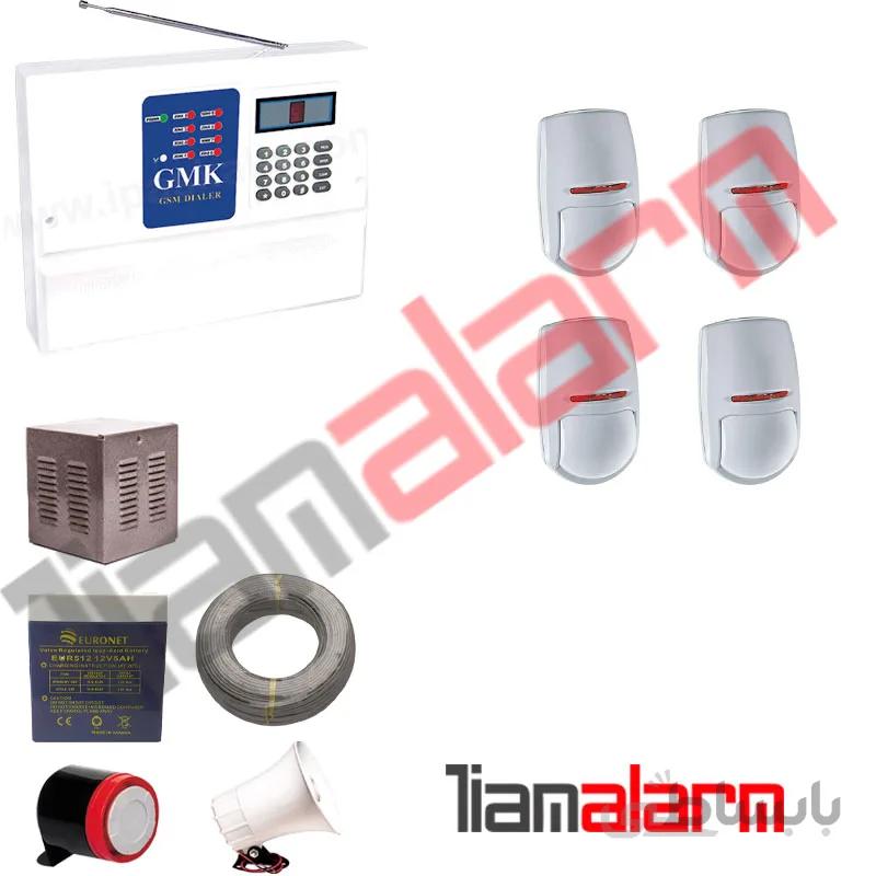 پکیج دزدگیر اماکن باسیم مدل جی ام کا تلفنیT1PY4