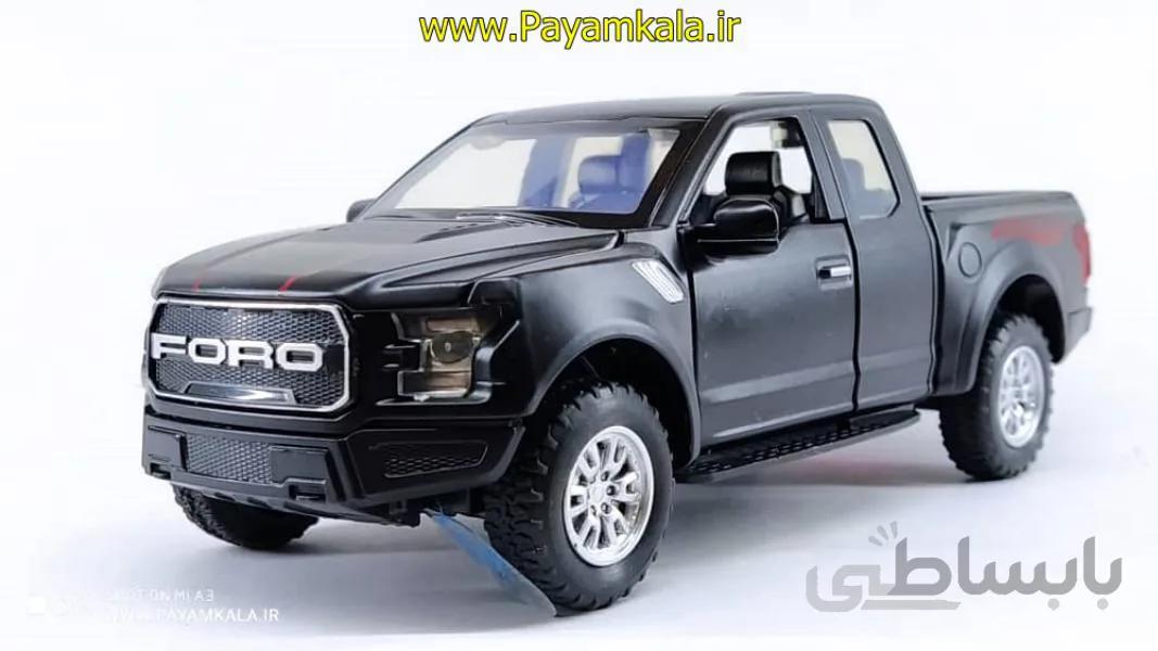 ماشین اسباب بازی وانت فورد(FORD BY MINI-AUTO )مشکی