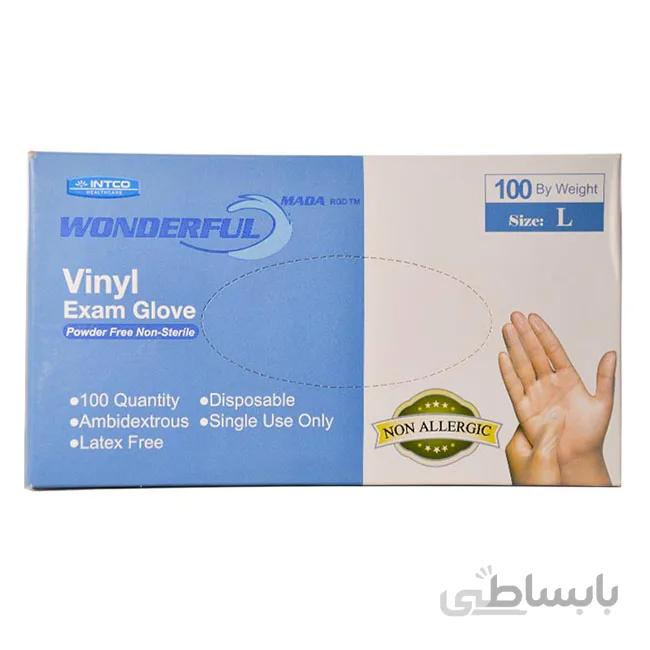 دستکش ونیل چینی سایز L