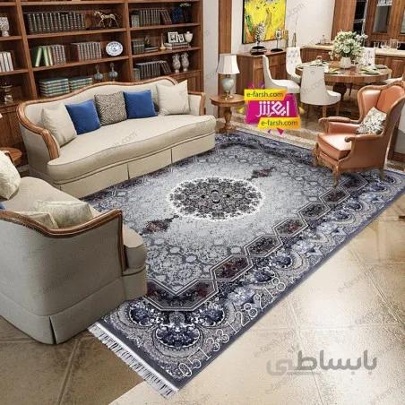 فرش ماشینی زمرد مشهد طرح 25037 طوسی