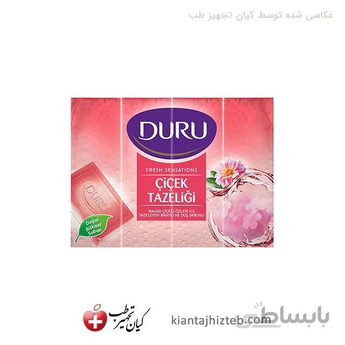 صابون حمام Duru با رایحه گل 150 گرم بسته 4 عددی