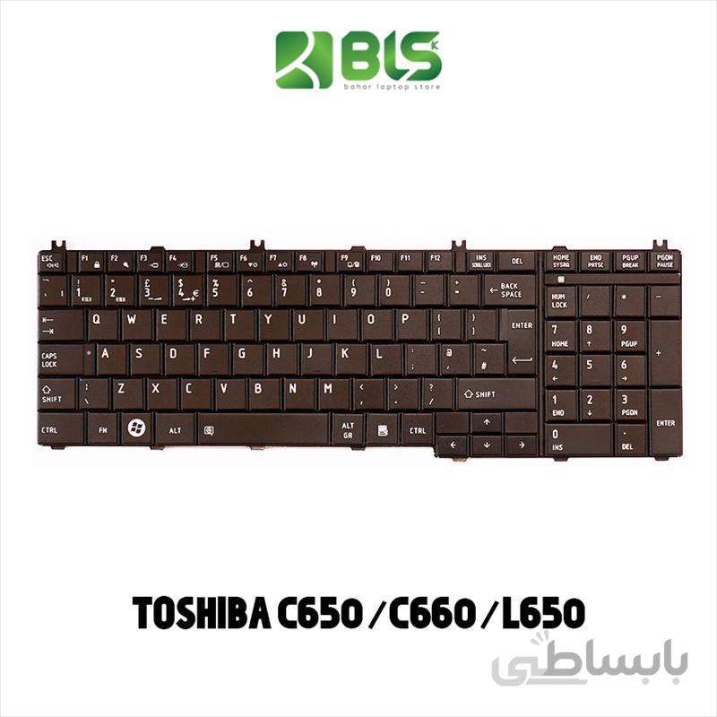 کیبورد لپ تاپ توشیبا C650 ا Toshiba C650 laptop keyboard