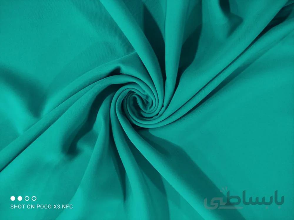 کرپ مازراتی سبز فیروزه ای