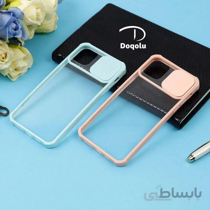 قاب گوشی اپل Apple iphone 11 مدل محافظ لنزدار کشویی پشت شفاف ضربه گیر