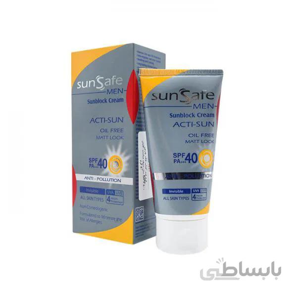 کرم ضد آفتاب SPF 40 آقایان سان سیف