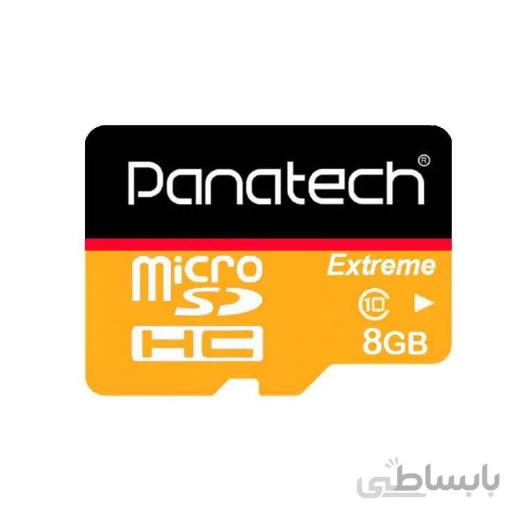 کارت حافظه microSDHC پاناتک مدل extreme کلاس ۱۰ استاندارد سرعت ۳۰ MBps ظرفیت ۸ گیگابایت
