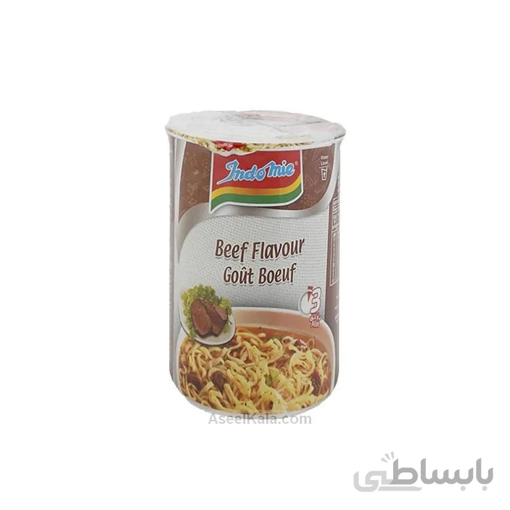سوپ لیوانی اندومی Indomie با طعم گوشت وزن 60 گرم