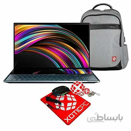 لپ تاپ ASUS Zenbook PRO Duo UX581GV-XB94T Extreme Pro (i9-9880HK، 32 GB RAM، 1TB NVMe SSD، NVIDIA RTX 2060 6GB، 15.6 \u0026quot;OLED 4K UHD، Windows 10 Pro) ا Zenbook PRO Duo UX581GV-XB94T Extreme Pro (i9-9980HK, 32GB RAM, 1TB NVMe SSD, RTX 2060 6GB, 15.6\