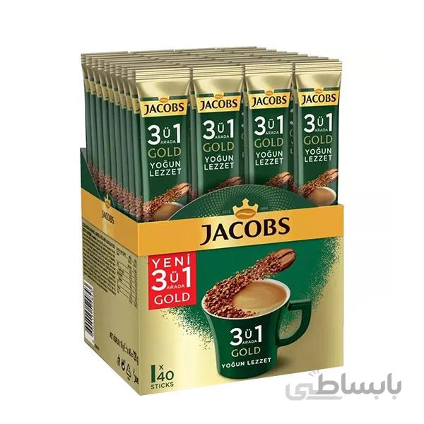 قهوه جاکوبز3U1 arada gold yugun lezzetبسته40عددی