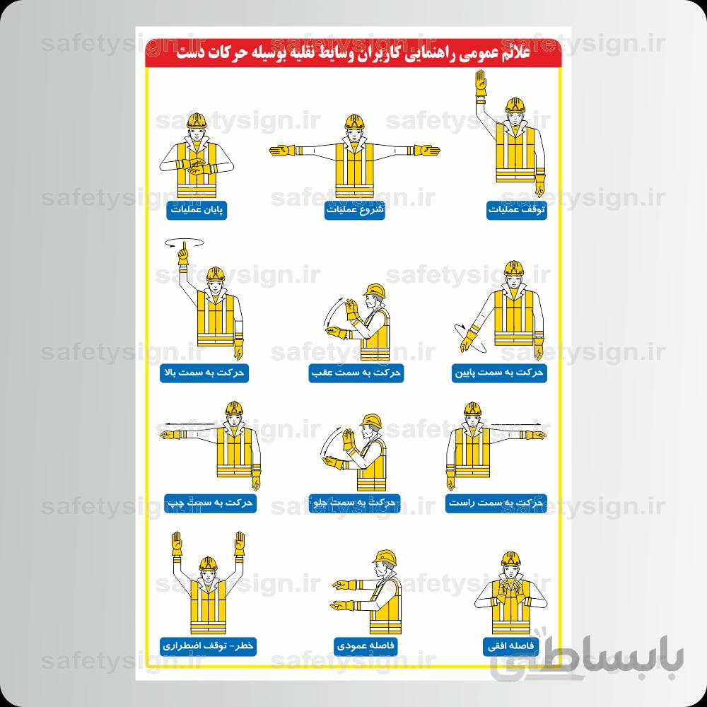 ۹۰۱۴ -علائم عمومی راهنمایی کاربران وسایط نقلیه بوسیله حرکات دست