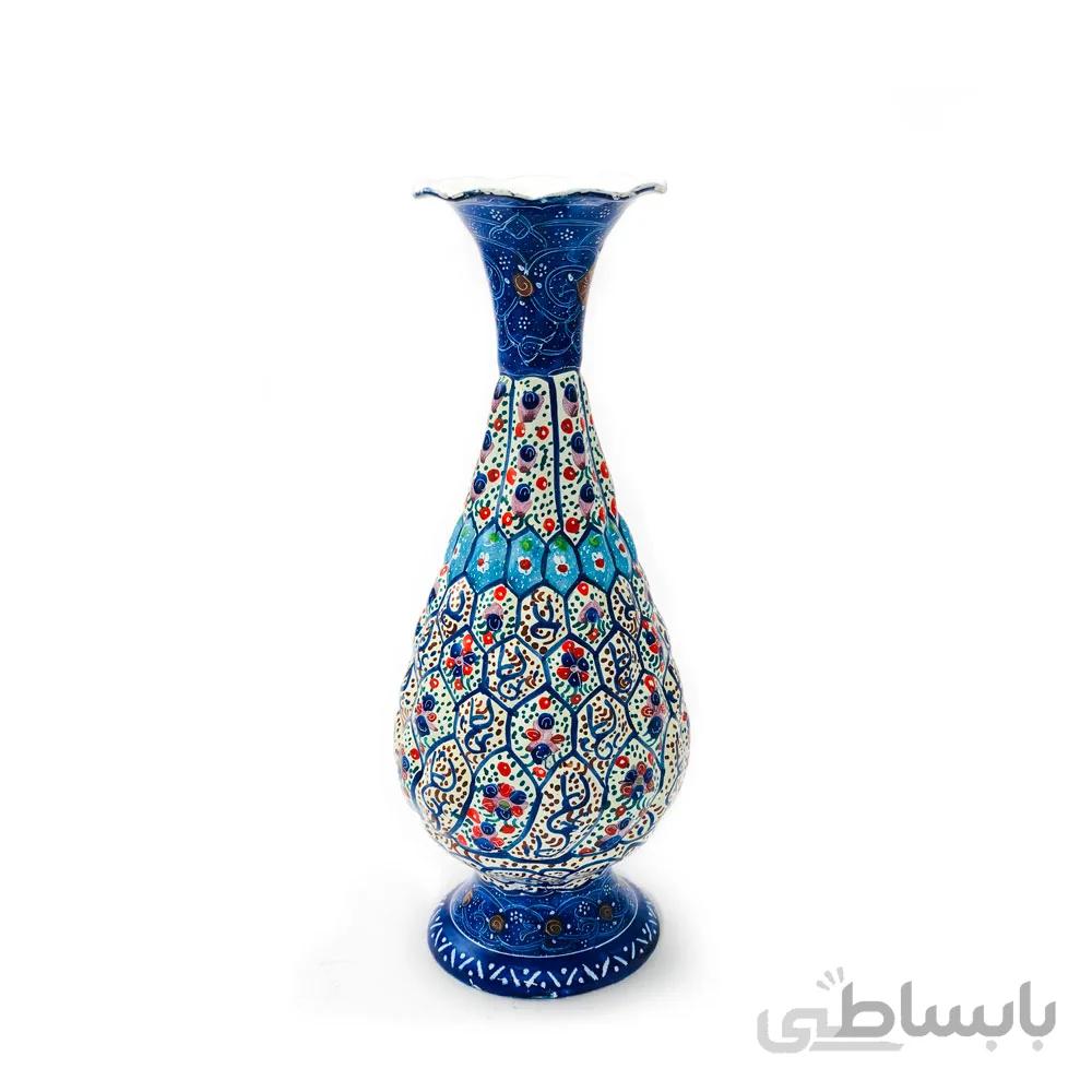 گلدان میناکاری 16 سانت مدل موشکی