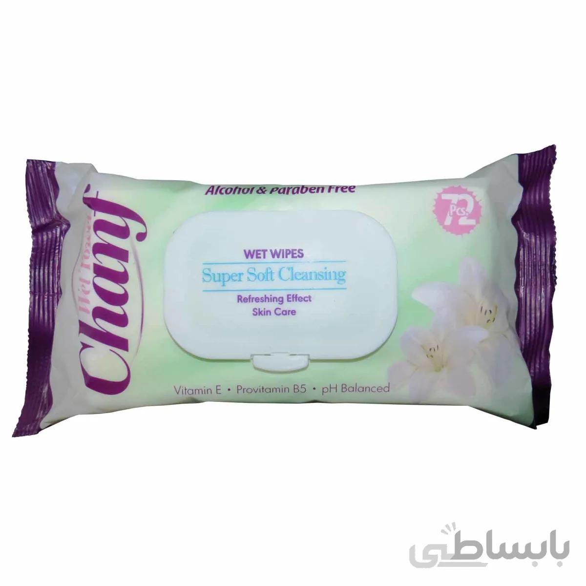 دستمال مرطوب چانف مدل SUPER SOFT-G بسته 72 عددی